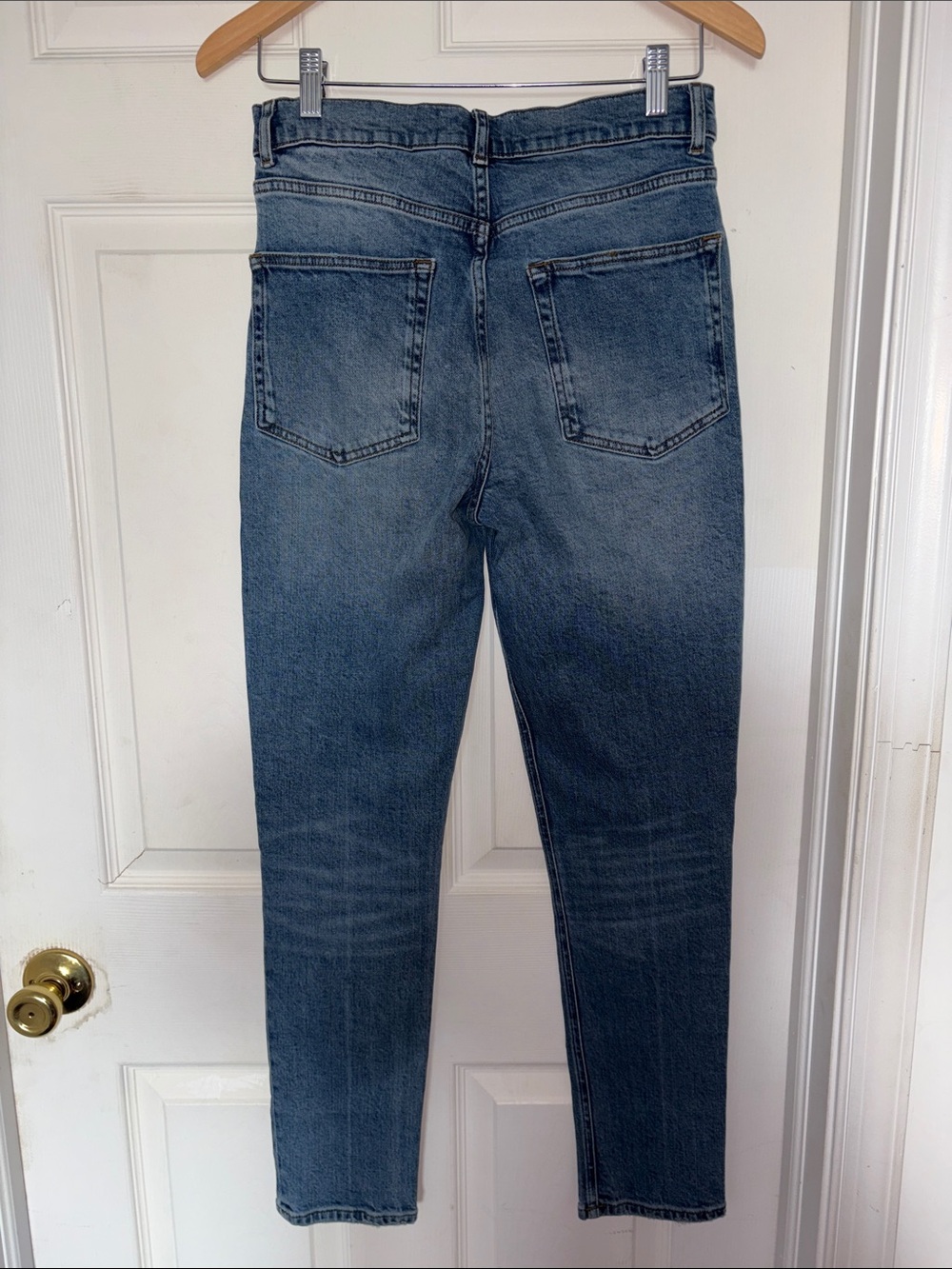 Reformation Harper High Rise Skinny Jeans Como Wash Size 29 - Picture 3 of 6